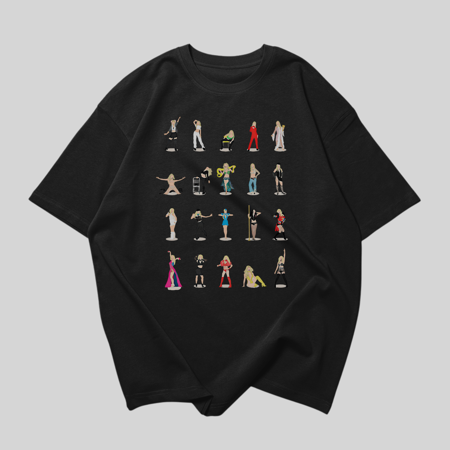 Camiseta Oversized Britney Spears Illustrated
