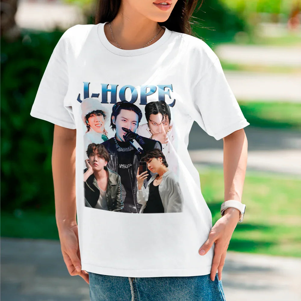 Camiseta Básica BTS J-Hope Graphic – Saoko
