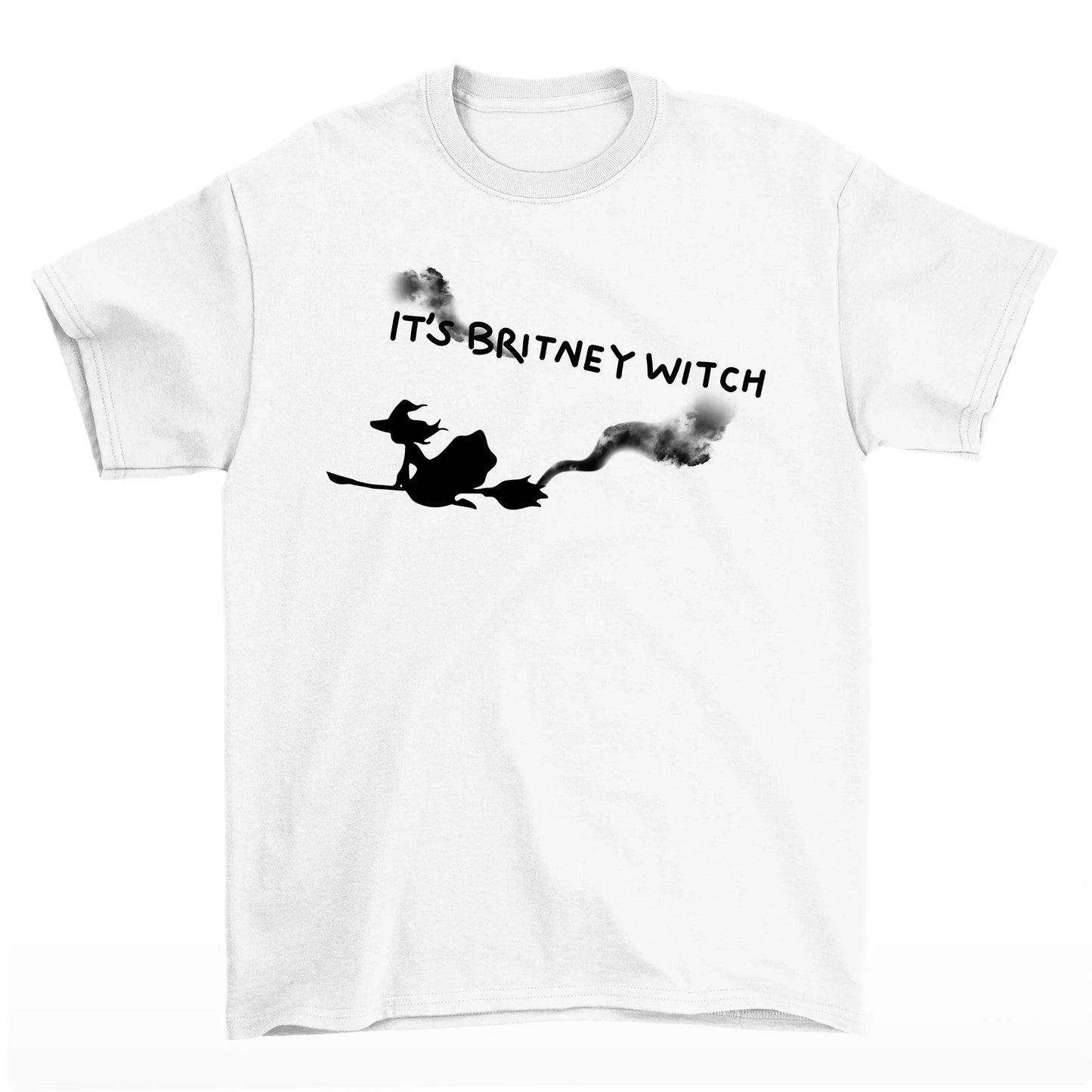 Camiseta Básica Britney Spears Witch Halloween - Branco