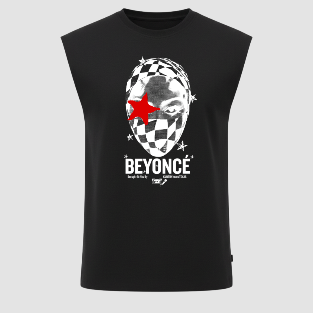 Regata Oversized Beyonce Cowboy Carter Estrela Vermelha