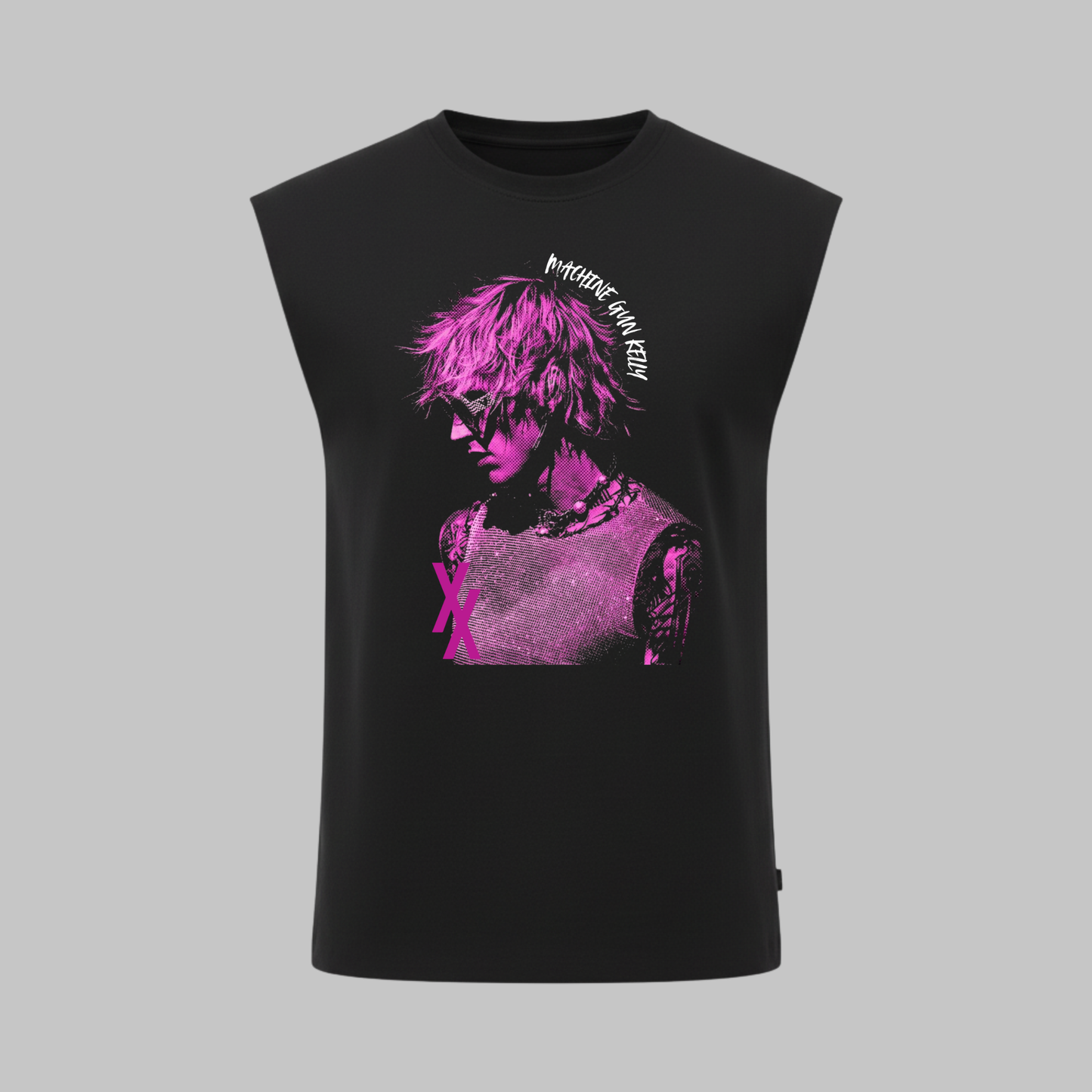 Regata Oversized Machine Gun Kelly Photo Pink Halftone