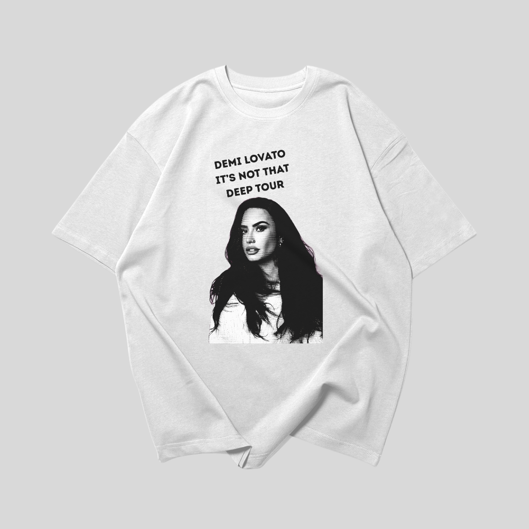 Camiseta Oversized Demi Lovato Halftone