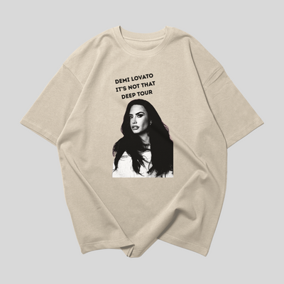 Camiseta Oversized Demi Lovato Halftone