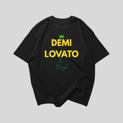 Camiseta Oversized Demi Lovato In Brazil