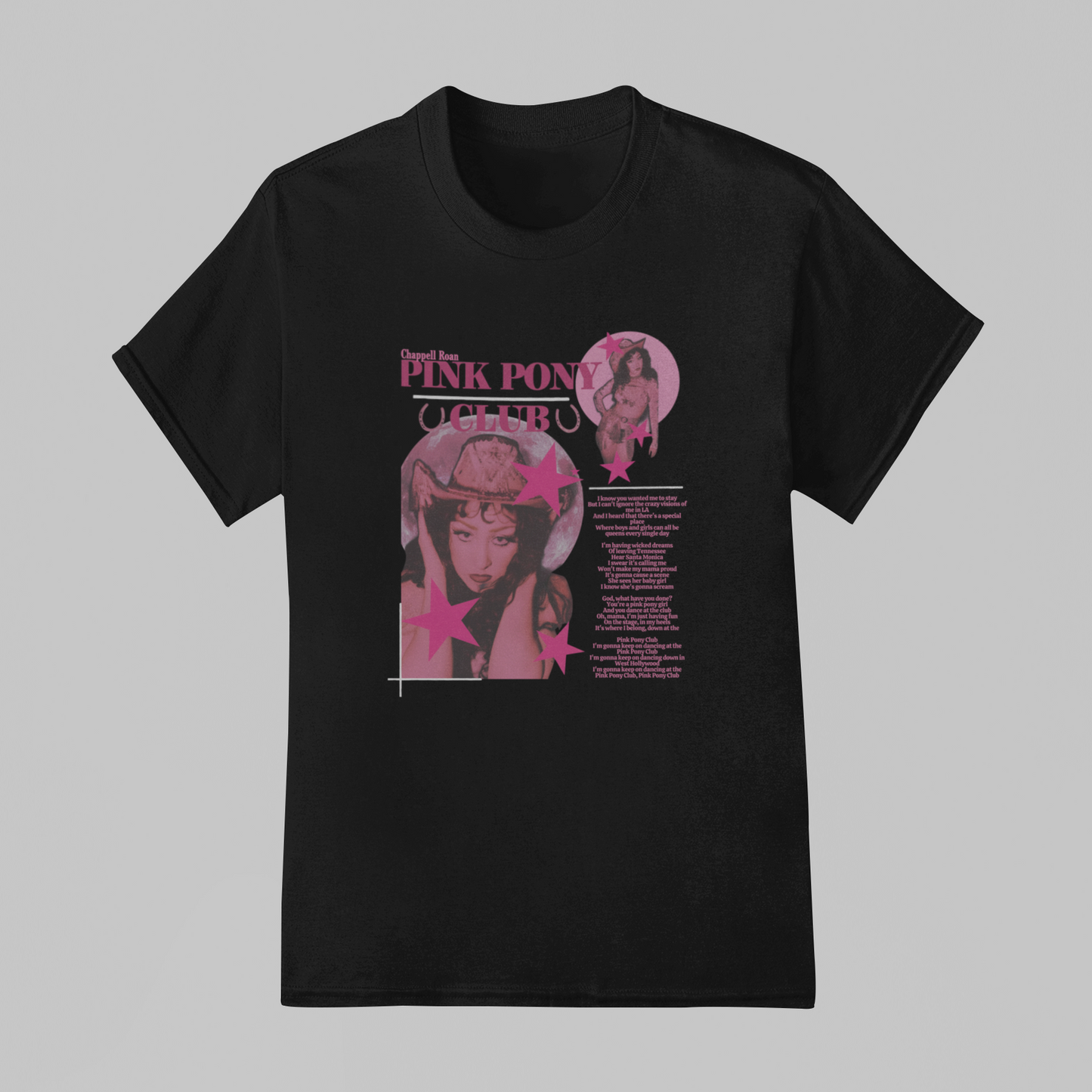 Camiseta Básica Chappell Roan Pink Pony Collab