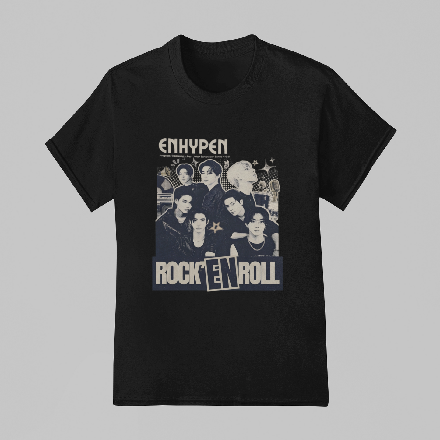 Camiseta Básica Enhypen RockENRoll