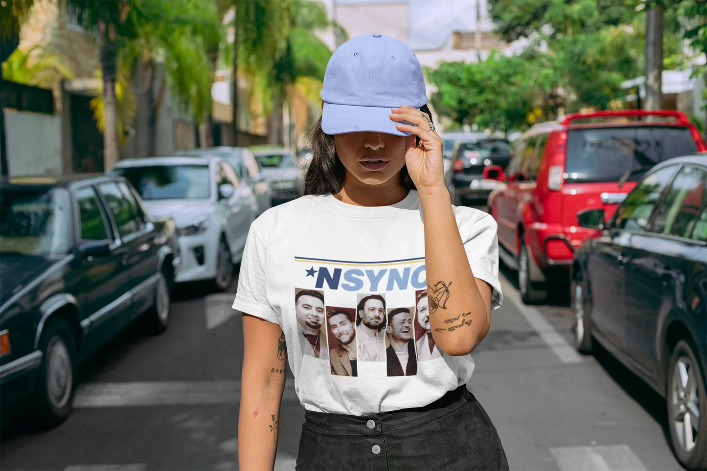 Camiseta Básica Nsync 90's-BRANCO