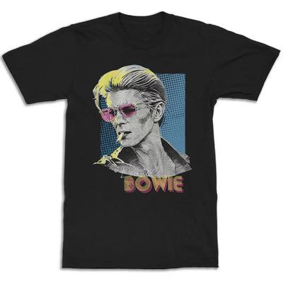 Camiseta Básica David Bowie Art Preto