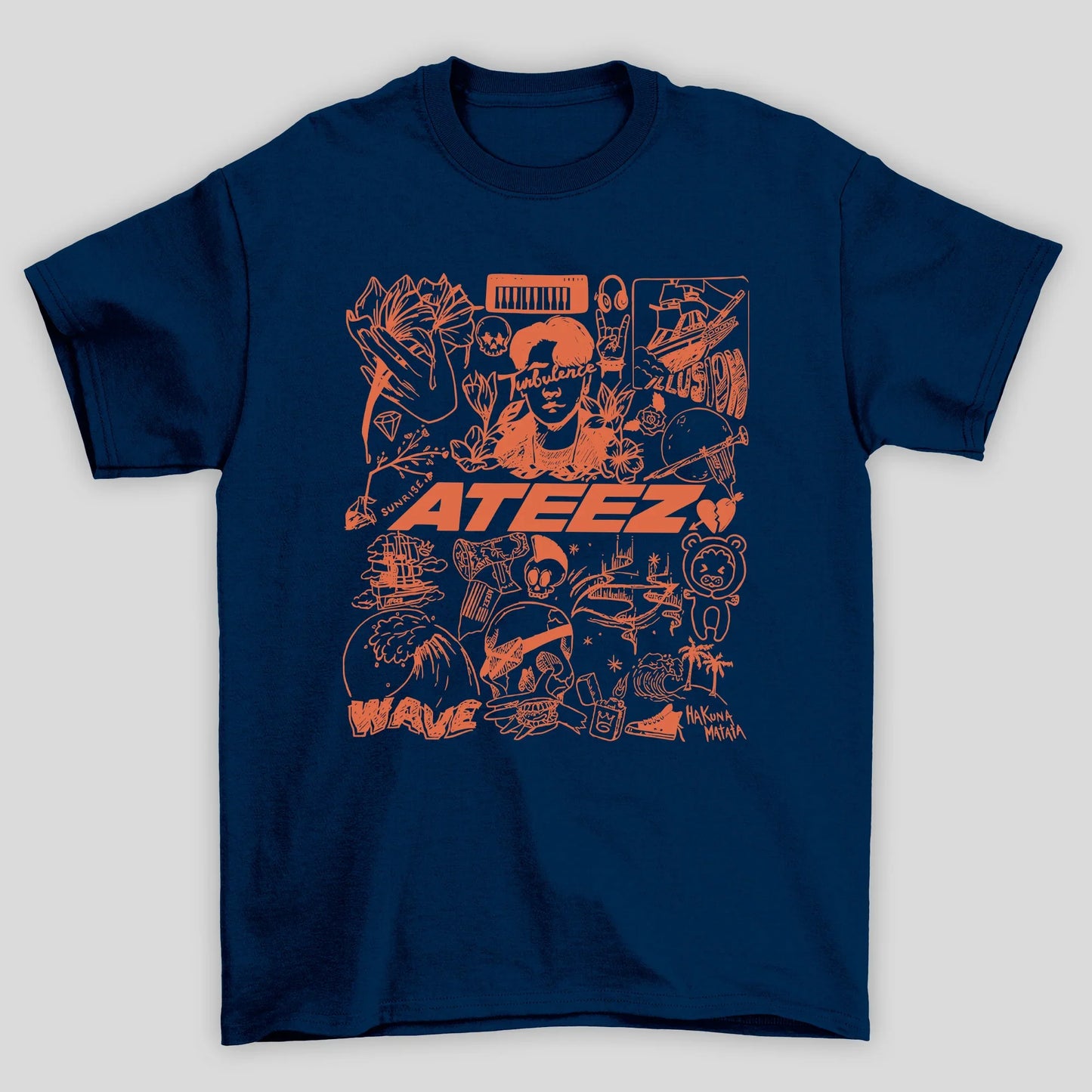 Camiseta Básica Ateez Art Tattoo