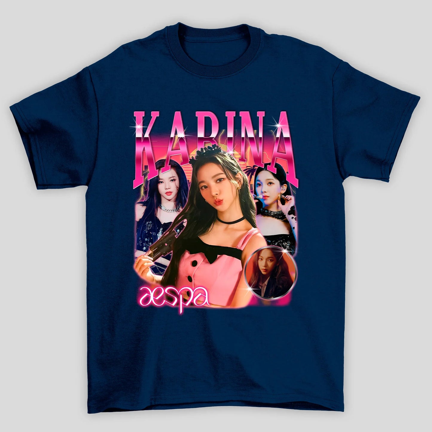 Camiseta Básica Aespa Karina Vintage