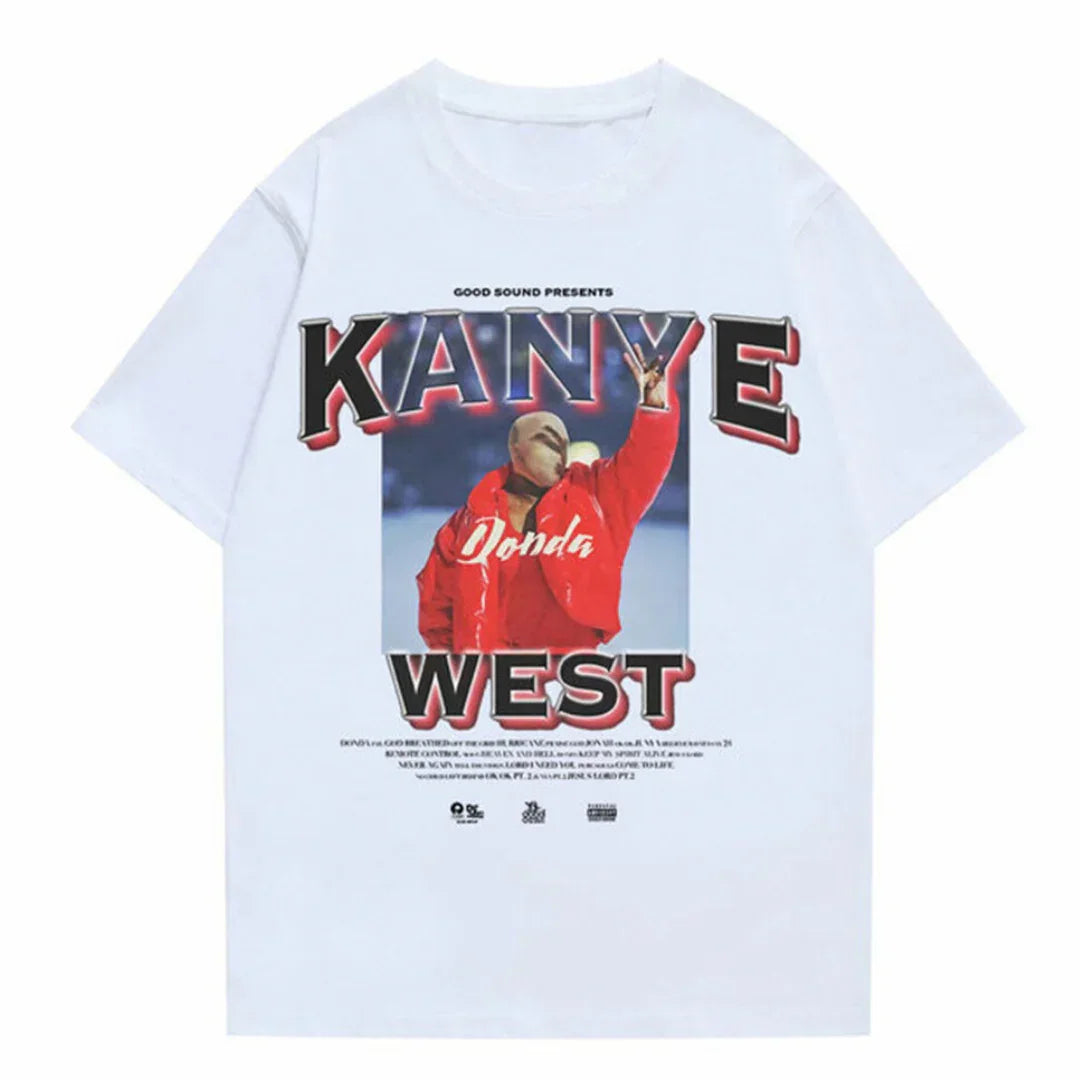 Camiseta Básica Kanye West Donda Branco