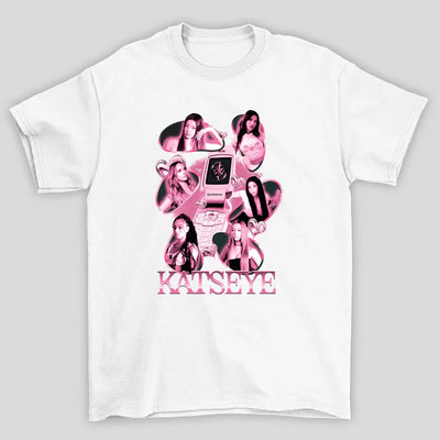 Camiseta Básica Katseye Pink Y2K