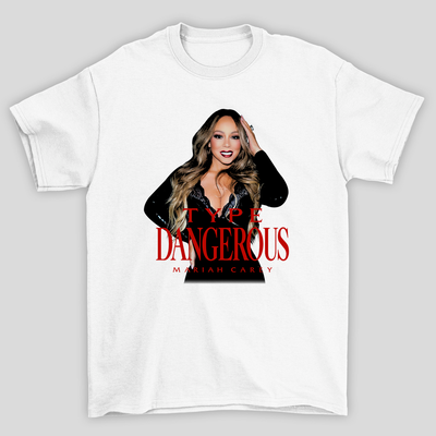 Camiseta Básica Mariah Carey Type Dangerous