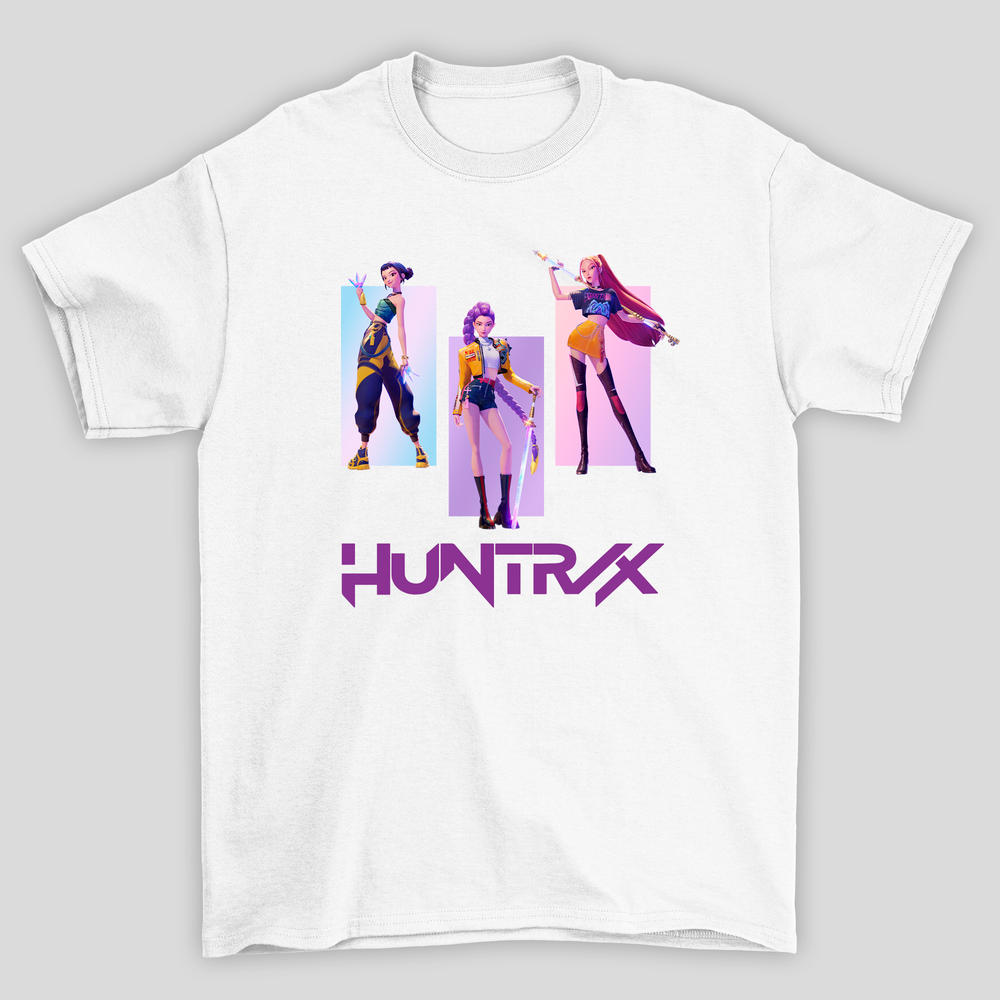 Camiseta Básica Kpop Demon Hunters Huntrix OT3
