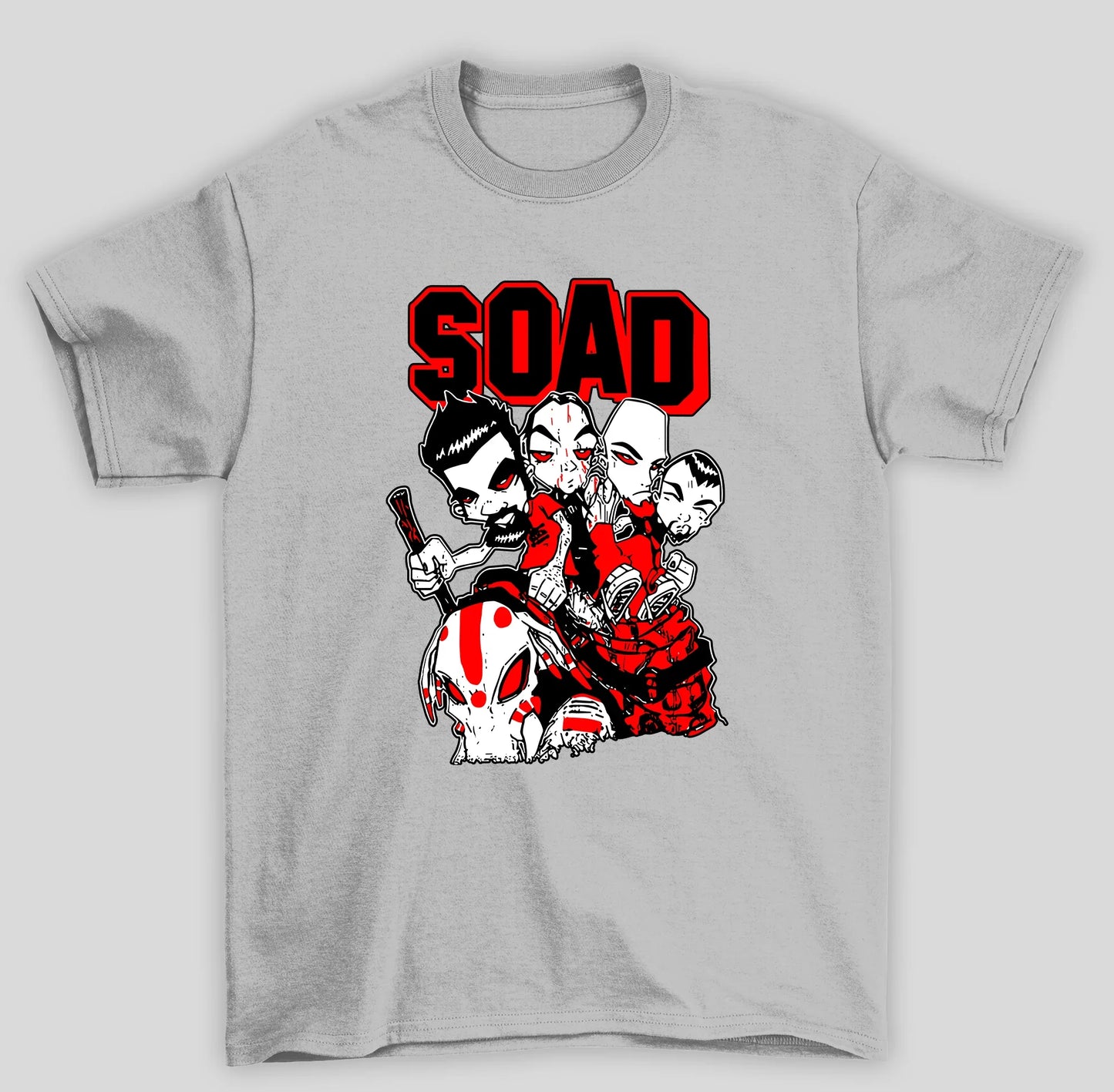 Camiseta Básica System Of A Down Cartoon