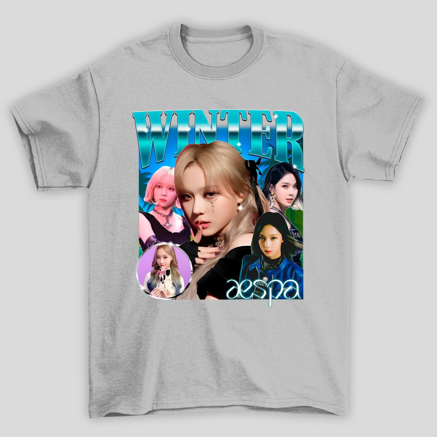 Camiseta Básica Aespa Winter Retro 90's