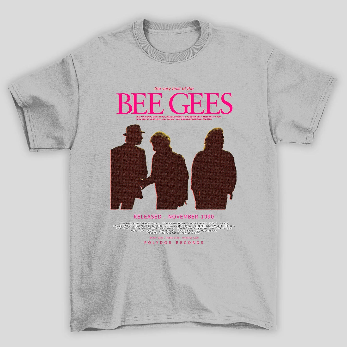 Camiseta Básica Bee Gees Poster