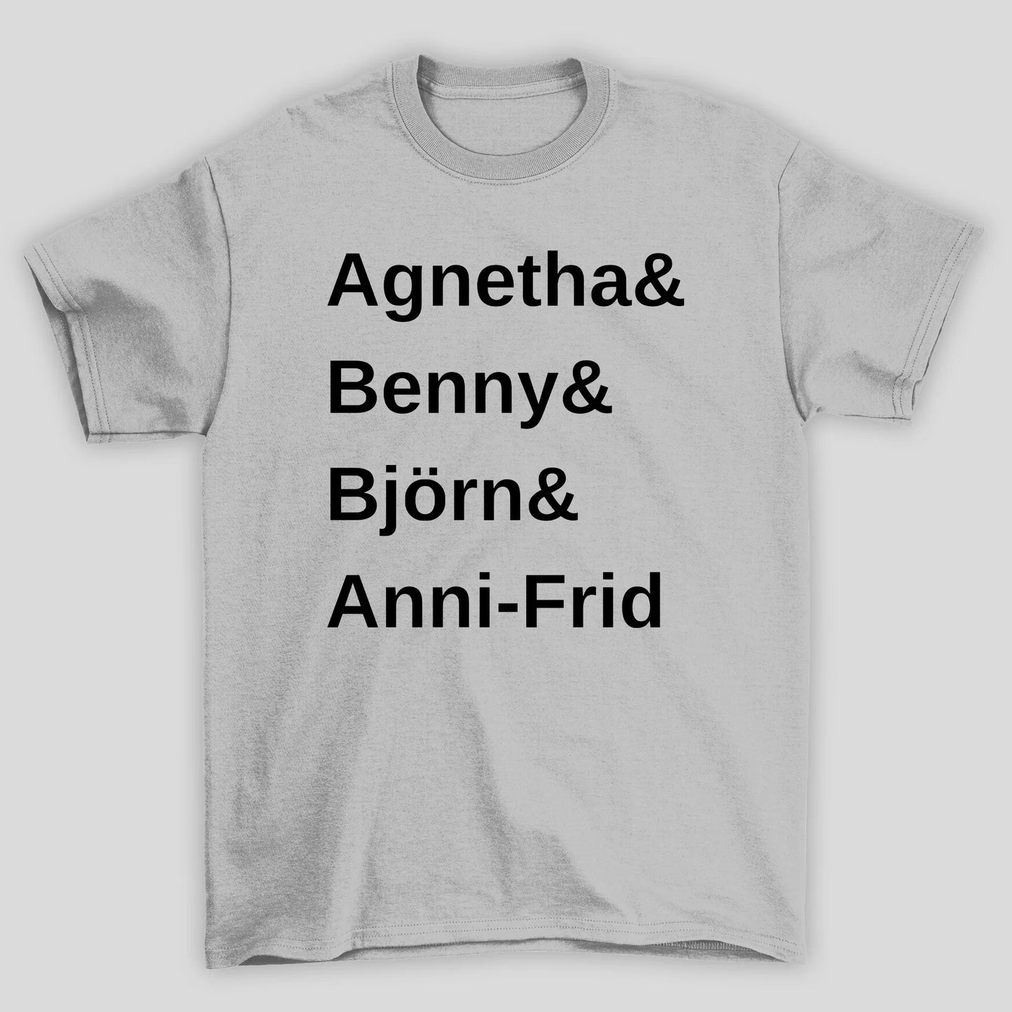 Camiseta Básica Abba Texto Nomes