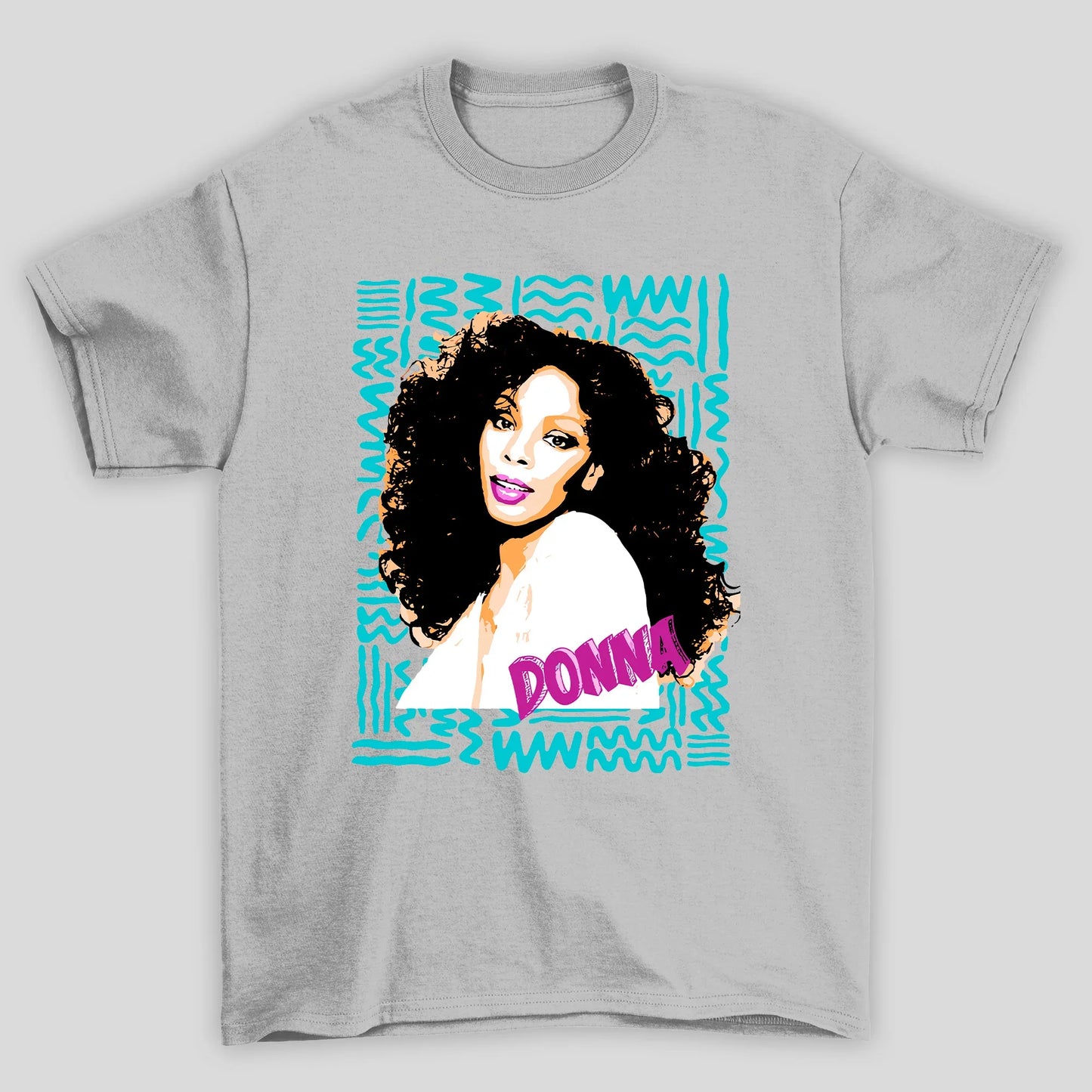 Camiseta Básica Donna Summer Foto Cartoon