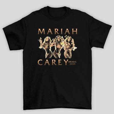 Camiseta Básica Unissex Mariah Carey Brasil 2025