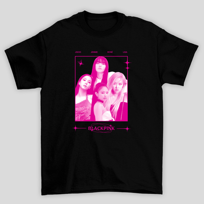 Camiseta Básica Blackpink Halftone Pink