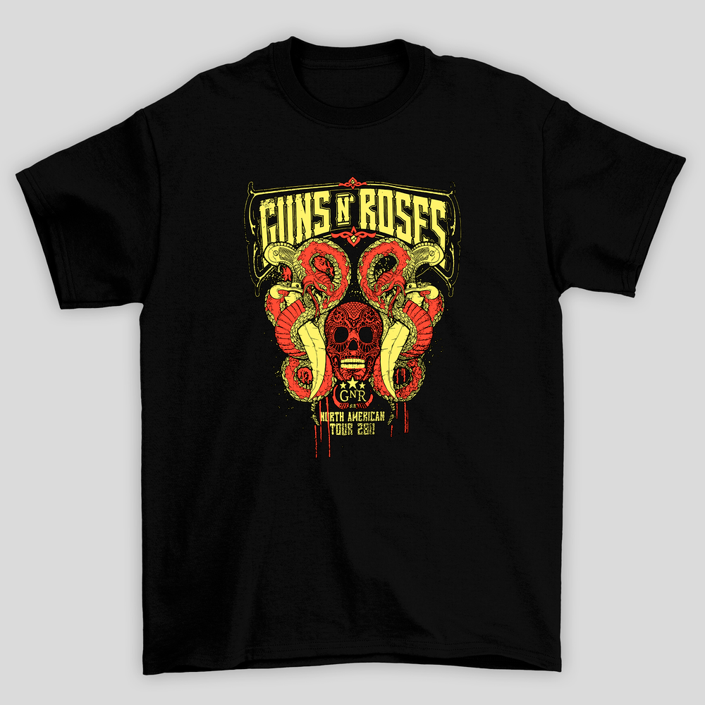 Camiseta Básica Guns N Roses North American Tour