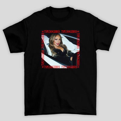 Camiseta Básica Mariah Carey Type Dangerous Single Cover