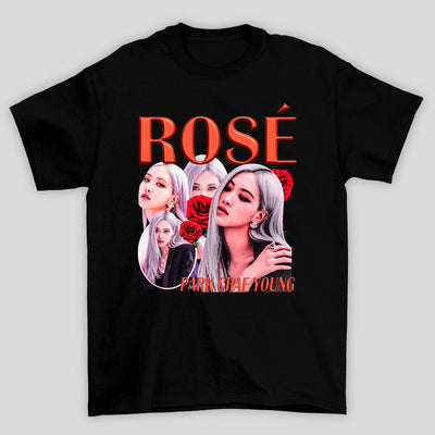 Camiseta Básica Blackpink Rose