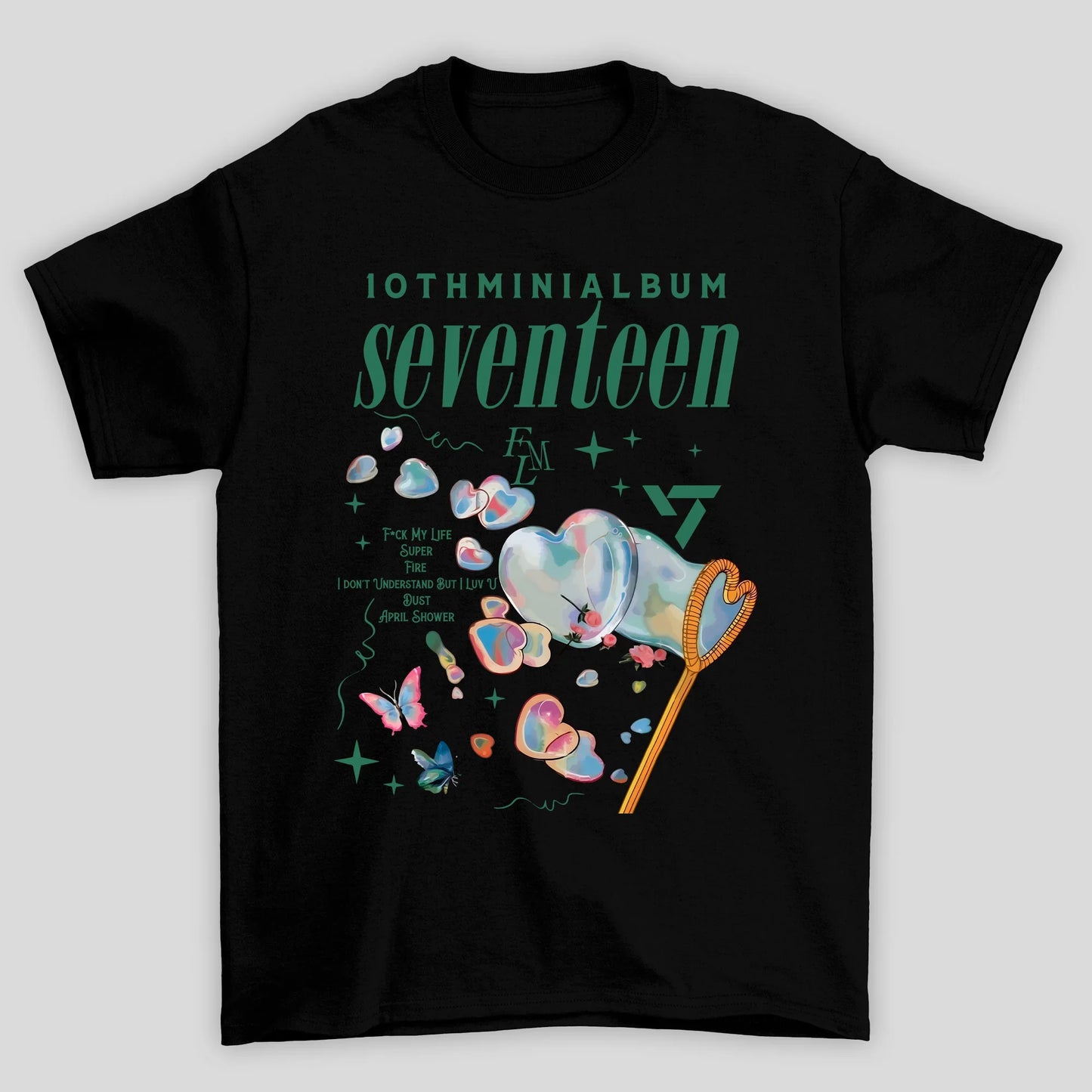 Camiseta Básica Seventeen Iot Minhial Album
