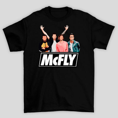 Camiseta Básica McFLY Integrantes Desenho