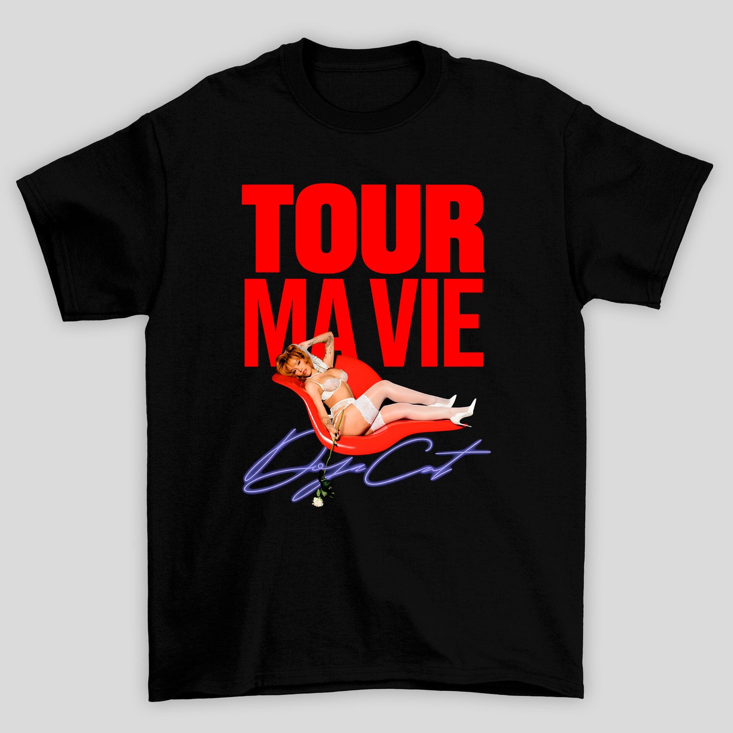 Camiseta Básica Doja Cat Tour Ma Vie