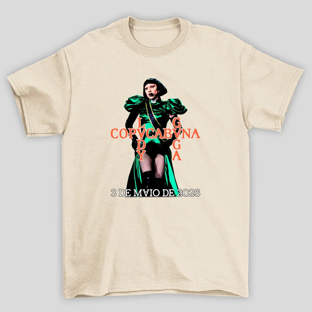 Camiseta Básica Lady Gaga Copacabana Gaga