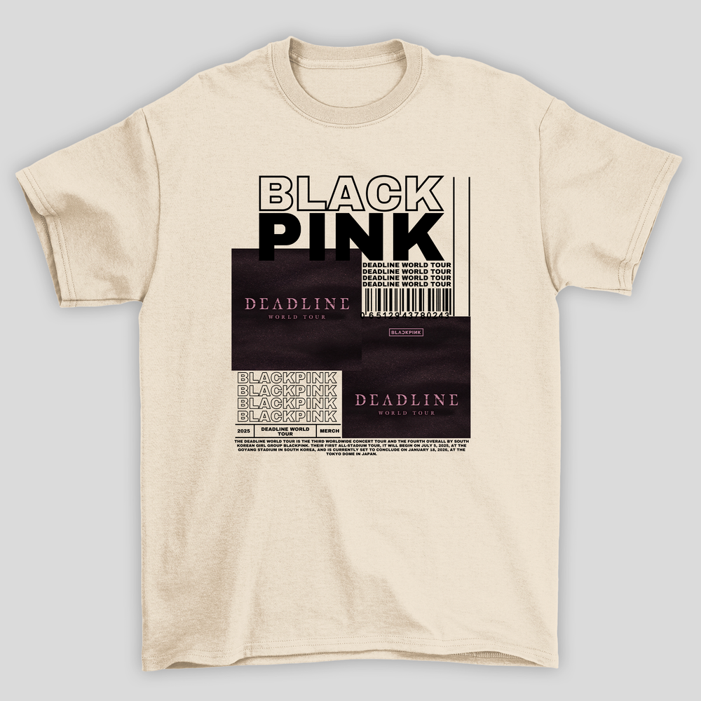 Camiseta Básica Blackpink Deadline Merch