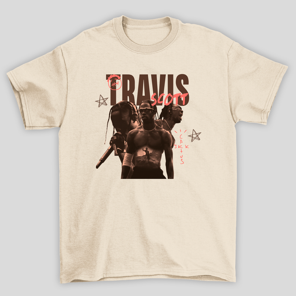 Camiseta Básica Travis Scott Collage