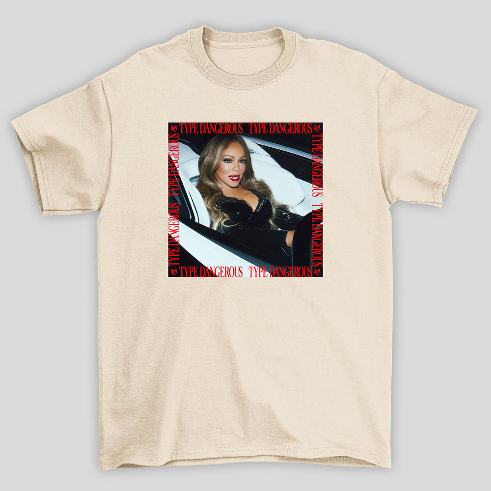Camiseta Básica Mariah Carey Type Dangerous Single Cover