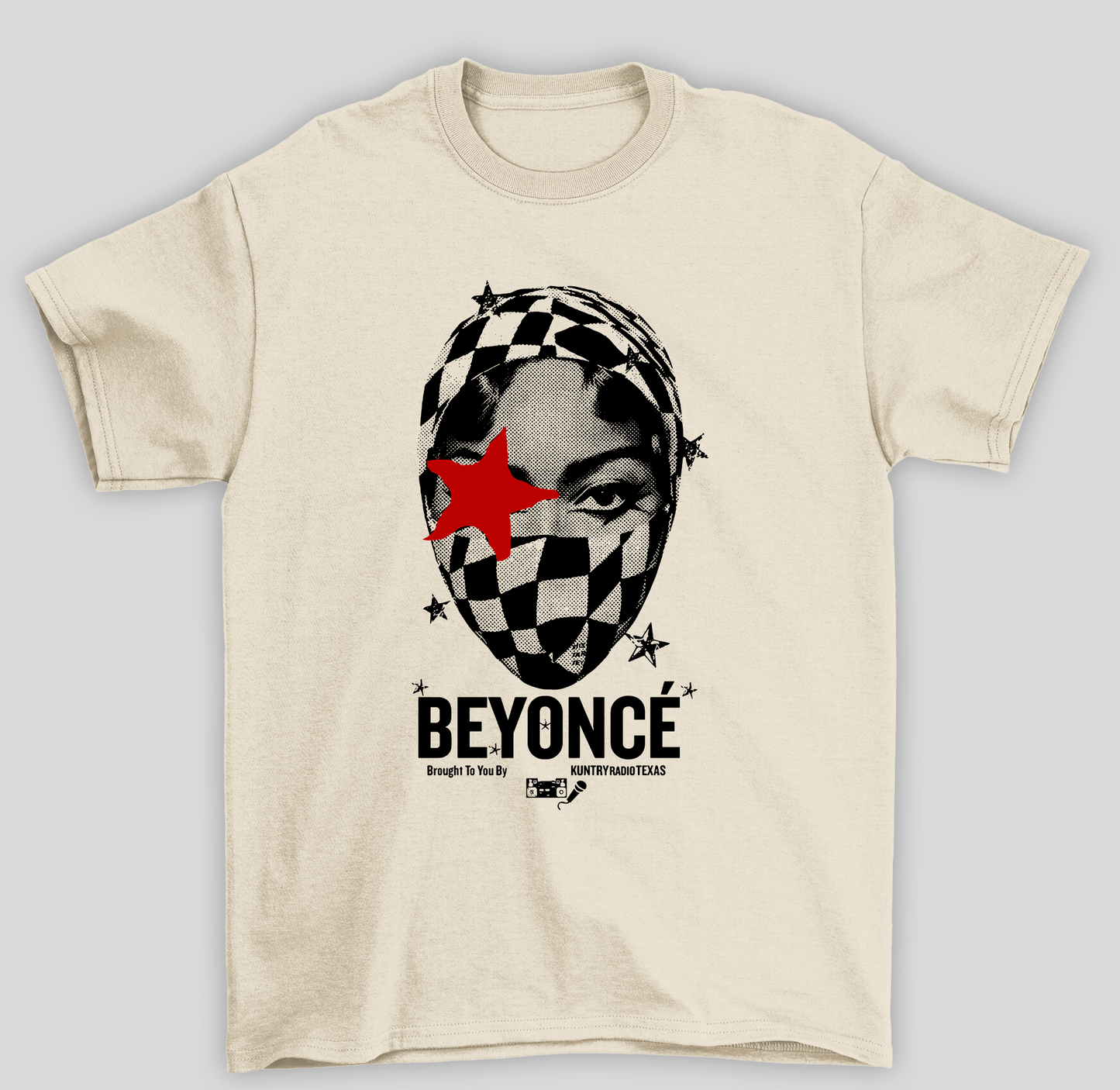 Camiseta Básica Beyonce Estrela Vermelha