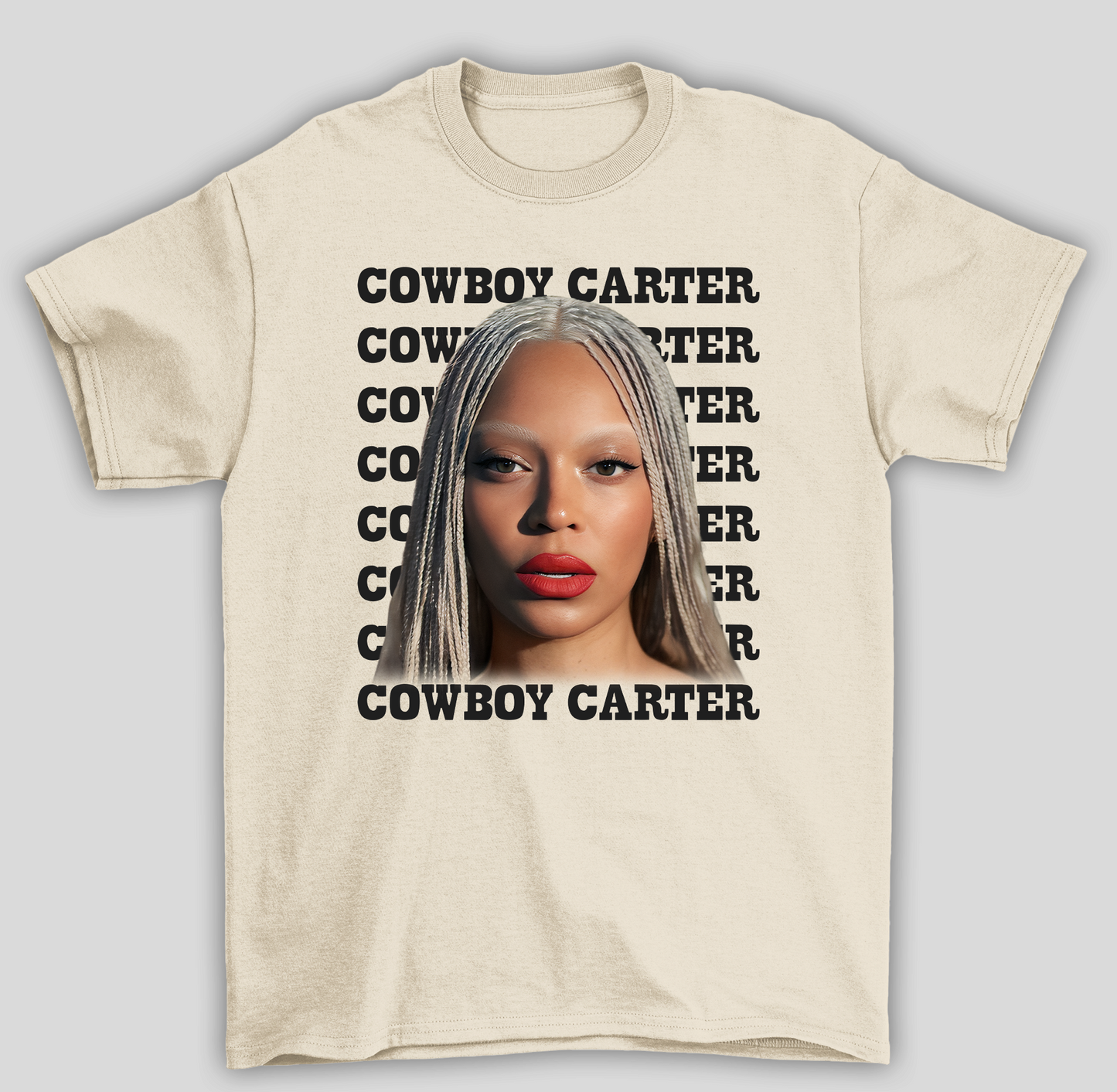 Camiseta Básica Cowboy Carter Beyonce Tranças