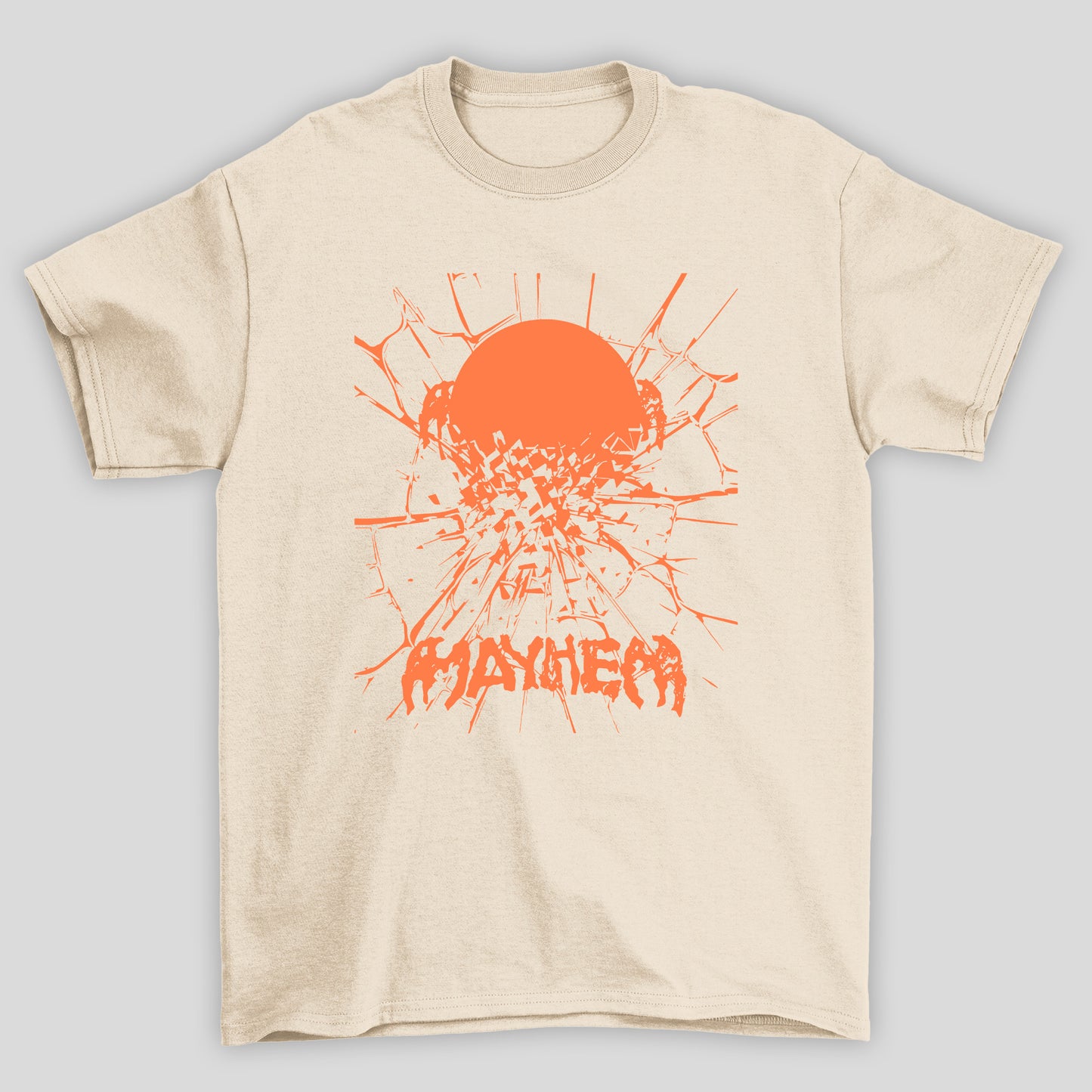 Camiseta Básica Lady Gaga Mayhem Rachadura