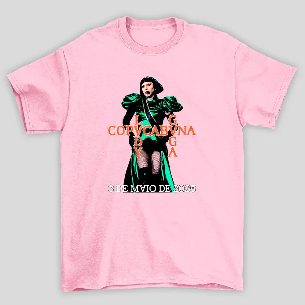 Camiseta Básica Lady Gaga Copacabana Gaga