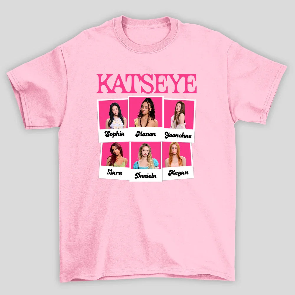 Camiseta Básica Katseye Polaroid