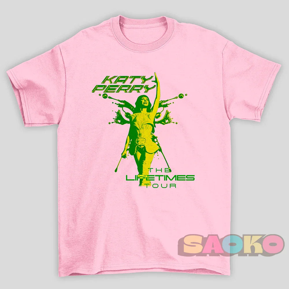 Camiseta Básica Katy Perry The Lifetimes Tour Brazil