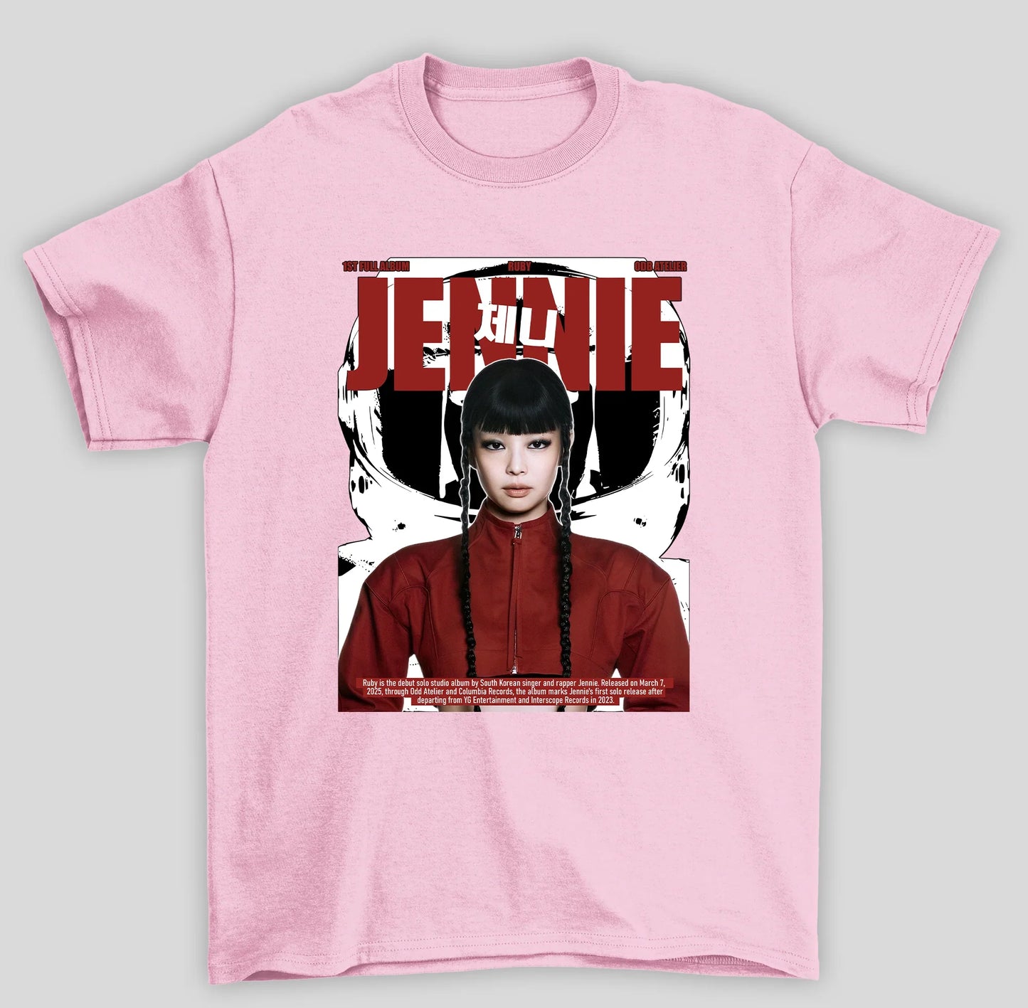 Camiseta Básica Jennie Ruby Red