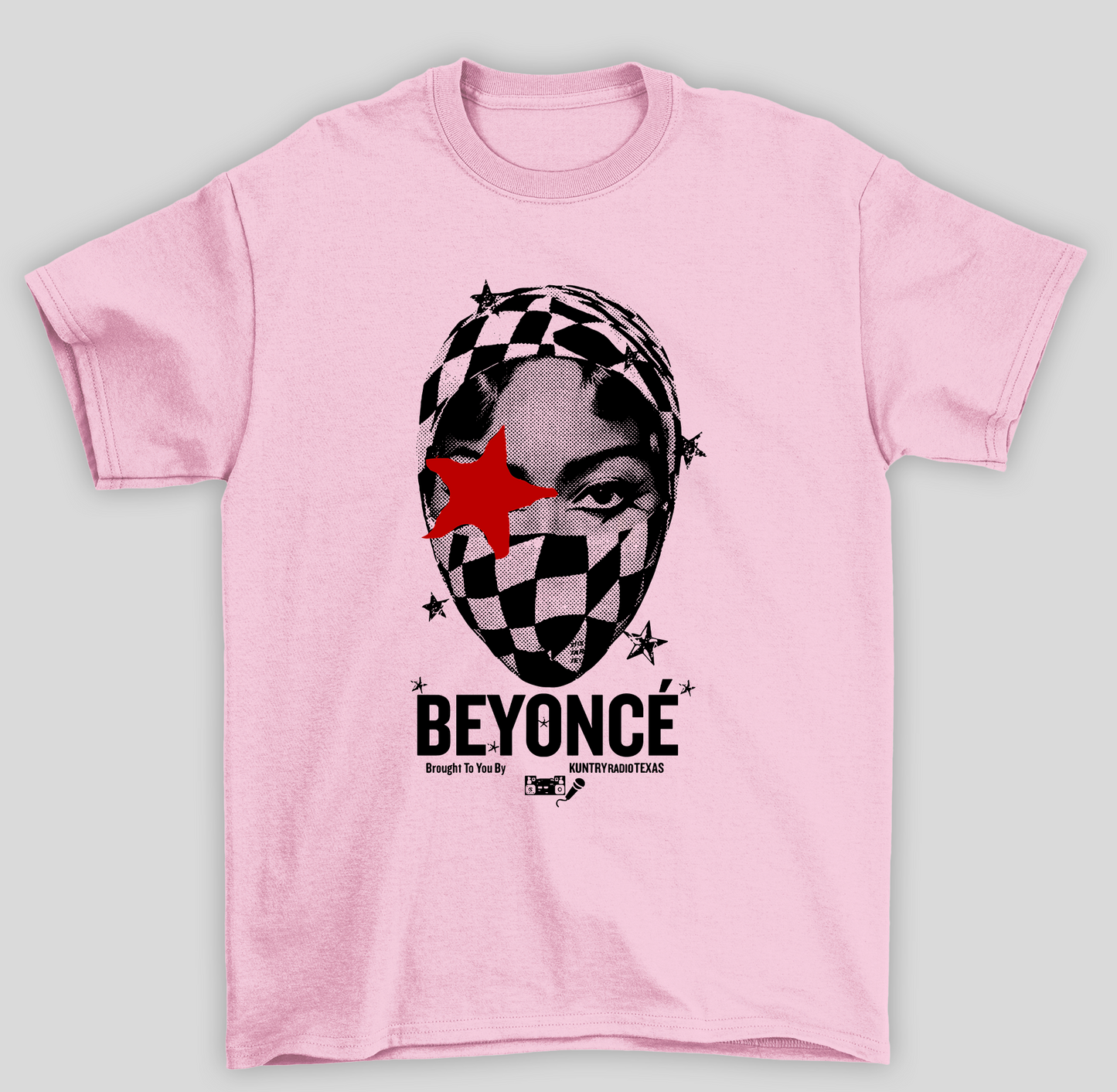 Camiseta Básica Beyonce Estrela Vermelha