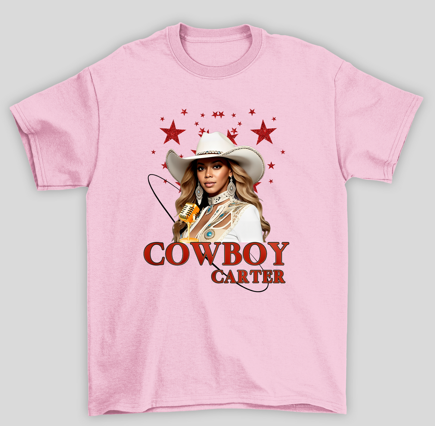 Camiseta Básica Beyonce Cowboy Estrelas