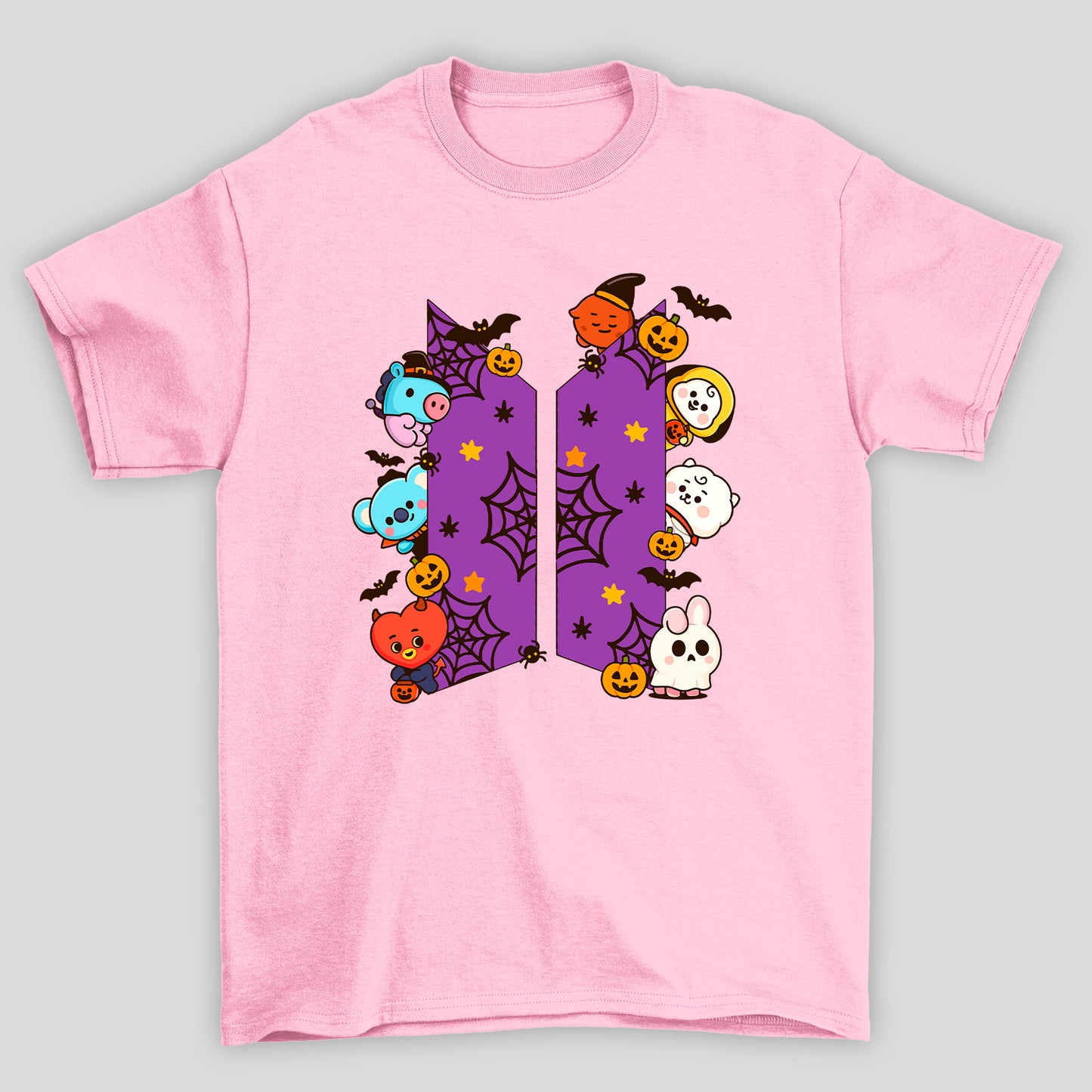Camiseta Básica BTS Logo Halloween