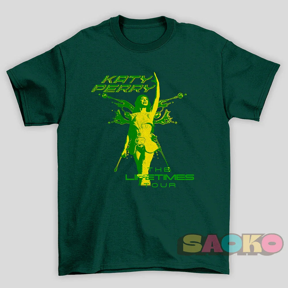 Camiseta Básica Katy Perry The Lifetimes Tour Brazil