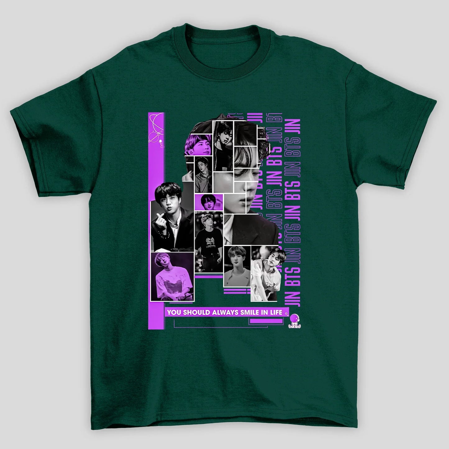 Camiseta Básica BTS Jin Vintage