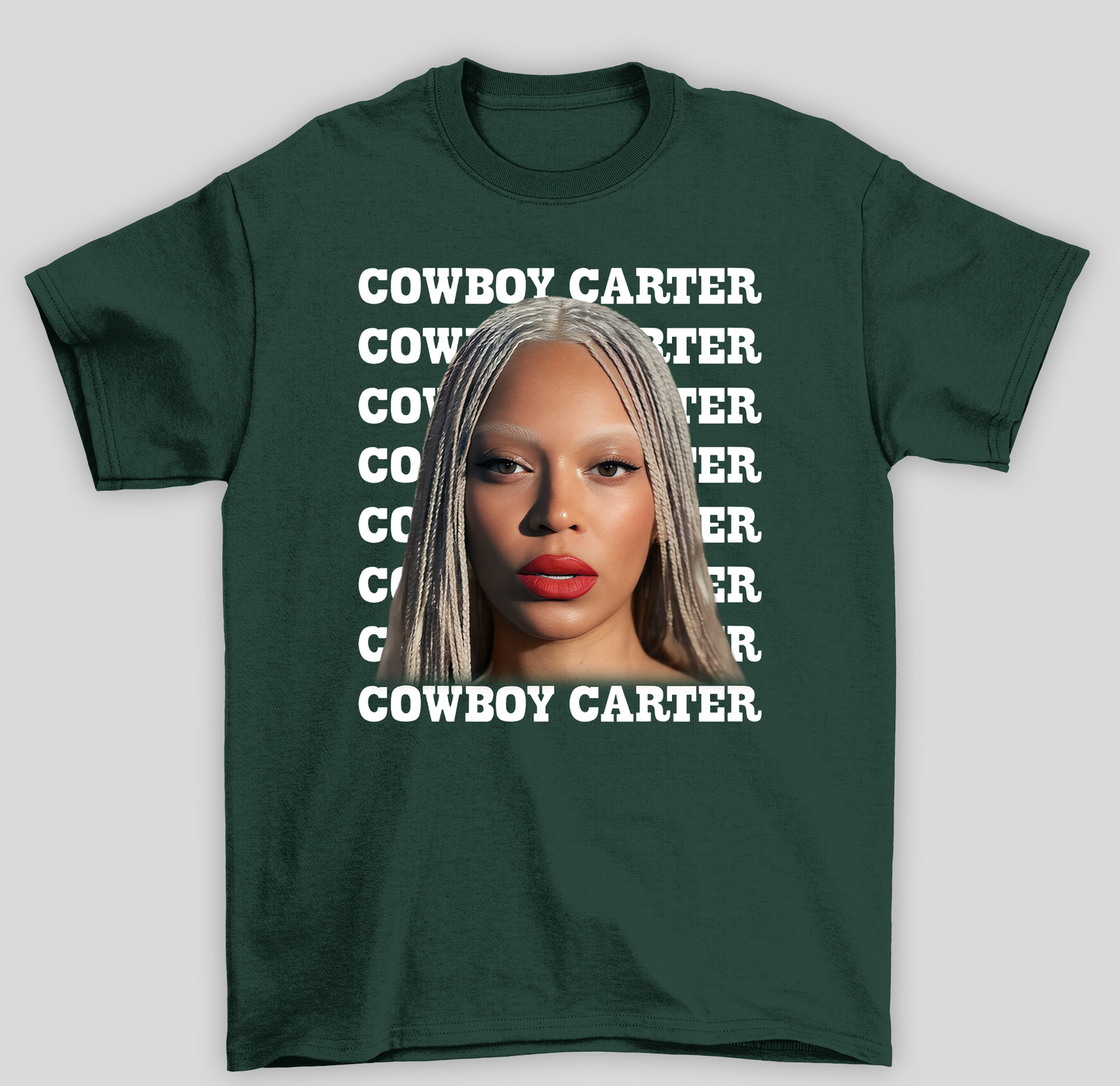 Camiseta Básica Cowboy Carter Beyonce Tranças