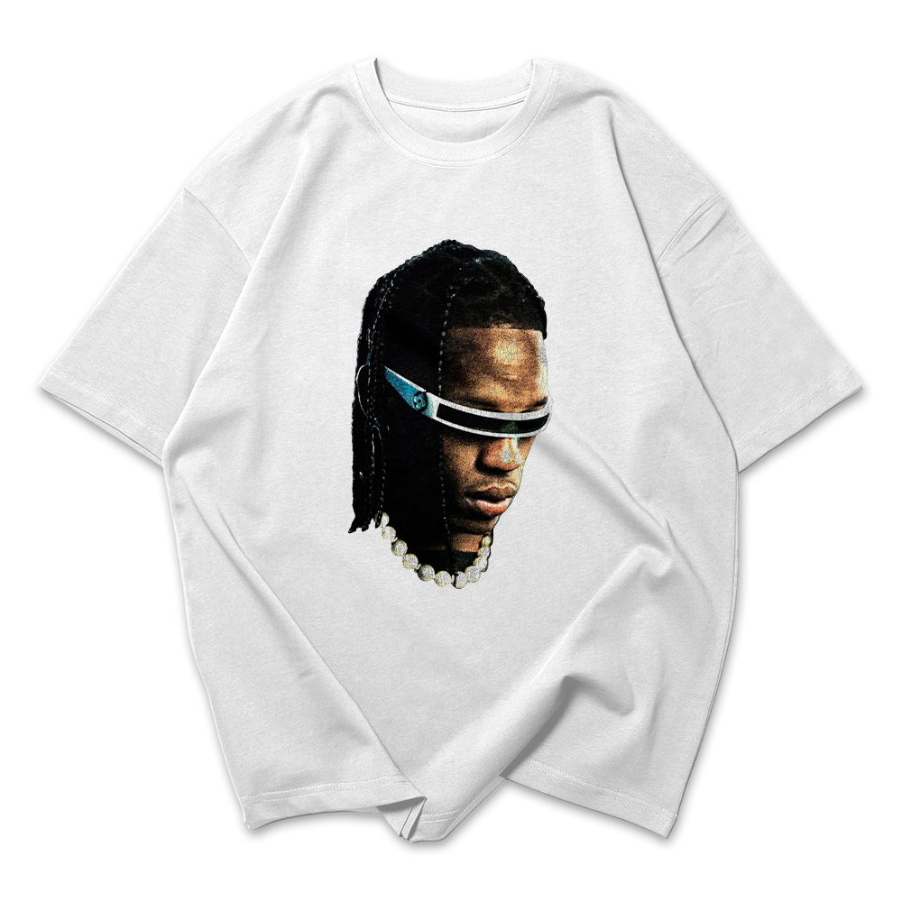Camiseta Oversized Travis Scott Face
