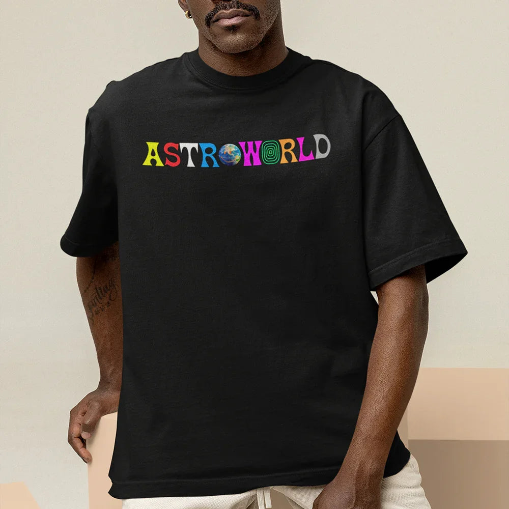 ASTROWORLD Tシャツ Lサイズ Camiseta Oversized Travis Scott Astroworld Logo – Saoko